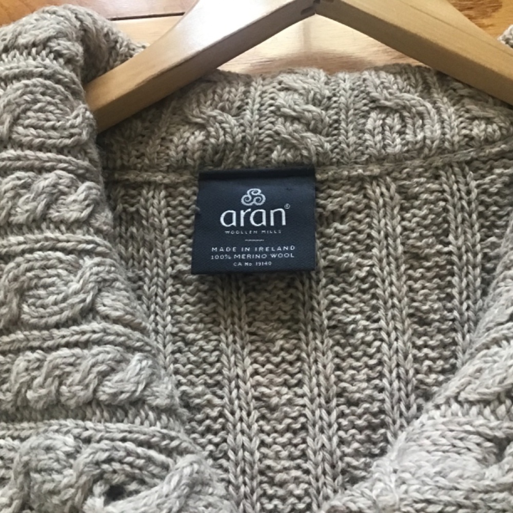 Aran Wool Cardigan - Picture 7 of 13